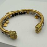 Henri Bendel Beaded Gold Coil Adjustable Charm Bracelet Photo 2