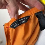 CRAZY HORSE  Vintage Floral Orange and Red Midi Skirt Photo 4