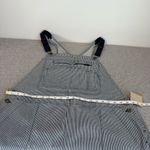 Duluth Trading Bibs Railroad Pin Stripe Rootstock Gardening Shorts Overalls XL Blue Photo 9