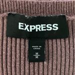 EXPRESS Mauve Ribbed Knit Tank Top. Medium. Minimalist Casual Layering Capsule Photo 6
