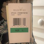 NWT Beige By ECI Navy Floral Dress Sleeveless Lined Size 10 Coquette Blue Size L Photo 6