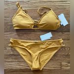 l*space L* Rachel Mustard Yellow Bikini Set Size Large Photo 2