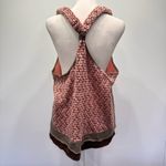 Brown & Pink Mixed Knit Racer Back Tank Top Funky People Boho Cottagecore XL Photo 9