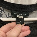 Club Monaco  Claribel Gray Merino Wool 2-in-1 Long Sleeve Blouse Photo 2