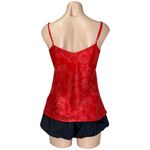 SILK LAUNDRY Bias Cut Silk Cami, Red Tulips, Small Photo 7