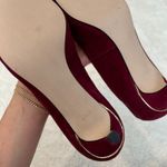 Talbots NWOT  Womens Burgundy Suede 2” Classic Heels Pointed Toe 5.5 M Photo 4