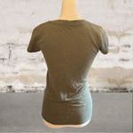 J.Crew  Women's Gray Linen V-Neck Short Sleeve Tee Size XS Photo 2