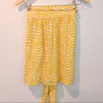 Knot Sisters NWT  Yellow White Stripe Belted Skirt Photo 4