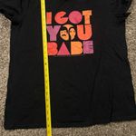 Gildan  Women’s Black I GOT YOU BABE Short Sleeve T Shirt Sz Large Photo 5