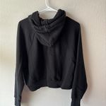 Victoria's Secret  Black Cropped Relaxed Sweatshirt Photo 3