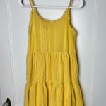 Altar'd State  Tank Dress Women's Small Butter Yellow Tiered Mini Sun Dress Photo 0
