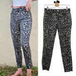 Driftwood ‎ Jackie Grey Cheetah Print Jeans Size 26 Photo 1