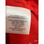 Sag Harbor Red Burnout Floral Button Up Shirt Size XL Sheer Light weight Photo 5