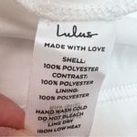 Lulus Lace Boho Dress XS Wedding Shower Rehearsal Bachelorette White Princess Photo 12