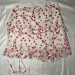 Princess Polly White and Red Blossom Ruched Skirt 4 Photo 2