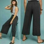 Cloth & Stone Charcoal Gray High Waisted Wide Leg Cropped Pants XS Photo 1
