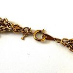 Crown Trifari vintage Roman coin multi strand necklace Gold Photo 4