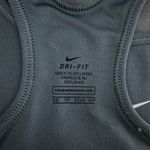 Nike Dri-Fit Sports Bra Size XS White Swoosh Teal Dark Sage Green Pullover Photo 5