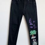 Everlane EUC  High Rise Skinny Black Painted Jeans Size 27 Photo 0