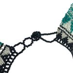 Mexican Handmade Glass Seed Beaded Fringe Collar Bib Necklace Green Photo 14