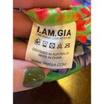 I am gia  Green Hawaiian Floral Print Halter Neck‎ Cut Out Isabella Top Size XS Photo 9