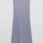 ZARA wool alpaca beaded strappy dress Light Blue  9598/159 Medium Photo 3