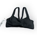 GIGI C Revolve Andrea Sports Bra Women's Small Black Ribbed Cutout V Photo 2