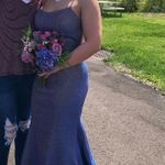 Sherri Hill Purple Glittery Prom Dress! Photo 7