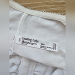 Leading Lady White Cotton Front Closure Bra Size 40F Photo 3