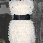 Haute Hippie Cream Tiered Ruffle Dress - Size Small Photo 12