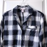 Victoria's Secret Victoria’s Secret Buffalo Plaid Romper Sleep Long Sleeve Black White Silver XS Photo 1