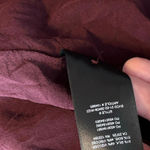 Babaton  Size XL Burgundy Wine Blouse Top Silk Viscose Photo 4