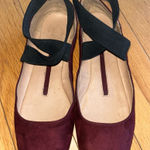 New directions Flats with Black Straps burgundy size 8 Red Photo 0