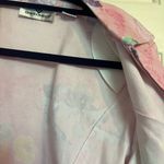 Erin London Vintage Pink Floral Zip Jacket Sz M Size M Photo 6