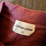 Cotton Citizen  NWOT Burgundy Cropped Sweatshirt Photo 6