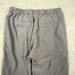 Marine layer  Allison Pant Women Medium‎ Black Stretchy Tencel Relaxed Split Hem Photo 6