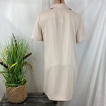 Amanda Uprichard Tan Short Sleeve Snap Front Shirt Dress M Photo 2