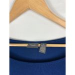 Chico's Travelers Asymmetrical Side Cinch Blue Top Size 3 / XL Photo 2