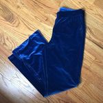 Issac Mizrahi Selma Blair Bright Blue Velour Pants Size M Photo 0