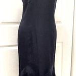 Christian Dior Boutuque Paris Vintage Navy Blue Chevron Criss Cross Dress Photo 0