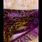 Billabong Bikini bottom paisley purple gold sz L Photo 2