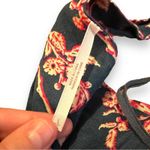 Free People  Poolside Navy Blue & Pink Floral 3 Piece Set Sz L‎ Photo 9