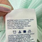 Lands' End  Women's Plus Size Slub Wedge T-Shirt SZ‎ 3X Mint White Stripes Cotton Photo 6