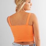 Free People  Intimately Solid Rib Cami Crop Top, Melon, XS/SM Photo 2