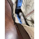 VTG Leather Western Cowgirl Zip Boots Women 9 Aztec Distressed Festival Concert Brown Photo 10