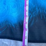 Indigo Soul Peacock Feather Print Maxi Dress Womens 2XL Blue Gold Braided Strap Size undefined Photo 8