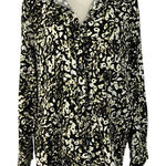 Rock & Republic Abstract Print Button Down Blouse Long Sleeve Career Womens XXL Photo 0