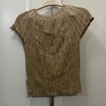 Emporio Armani Brown Bi-Color Ribbed Top Size 38 IT / 0 US $575 Photo 4