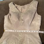 Women’s Gray Chiffon Dress Zip Back Party Mother of the Bride Size 10 **READ Gray Photo 5