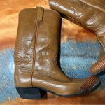 Tony Lama Vintage  Leather Cowgirl Boots Carmel Tan Photo 1